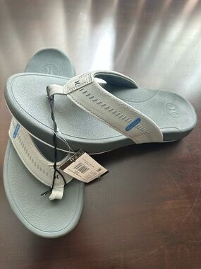 Hurley Gray and Light Gray Men's Thong Sandals